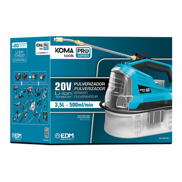 Koma Tools Pulverizador 20 V con depósito de 3,5 l