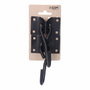 Edm Placa con Gancho para Hamaca 70x45mm Negra, 2 Unidades