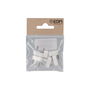 Edm Pack 6 uds. Tope Armario 2 Puntas 7x18mm Blanco