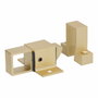 Edm Cierre para ventana de aluminio dorado 45 x 45 mm