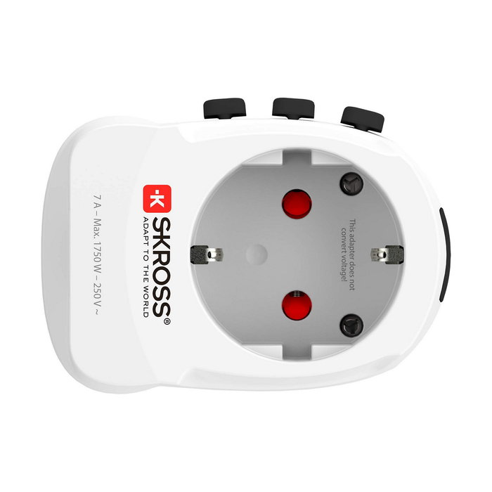 Skross Set 2 multi adaptadores de viaje 1302472
