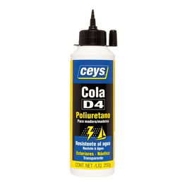 Ceys Cola d4 poliuretano biberón 501617 250 g resistencia agua exterior náutica transparente