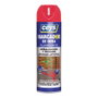 Ceys 908001 Marcador de Obra en Spray, Pintura Fluorescente Roja, 500 ml, para Señalización y Trazado en Hormigón, Asfalto y Madera