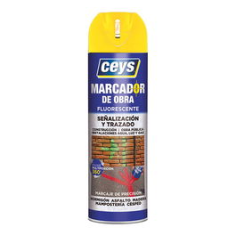 Ceys Marcador de obra Pintura en spray Amarillo 500 ml Referencia 908002