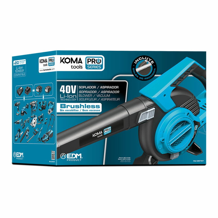 Koma Tools Soplador, aspirador y triturador Brushless 40V