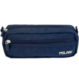 Milan Estuche Rectangular 2 Cremalleras Serie 1918 Azul Marino Escolar