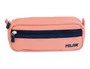 Milan Estuche Portatodo Serie 1918 Rectangular Rosa con Azul Marino