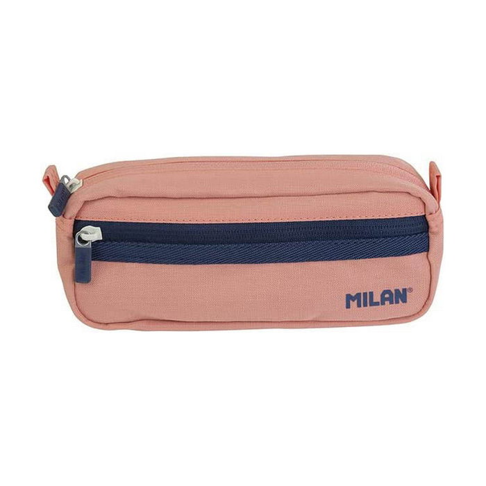 Milan Estuche Portatodo Serie 1918 Rectangular Rosa con Azul Marino