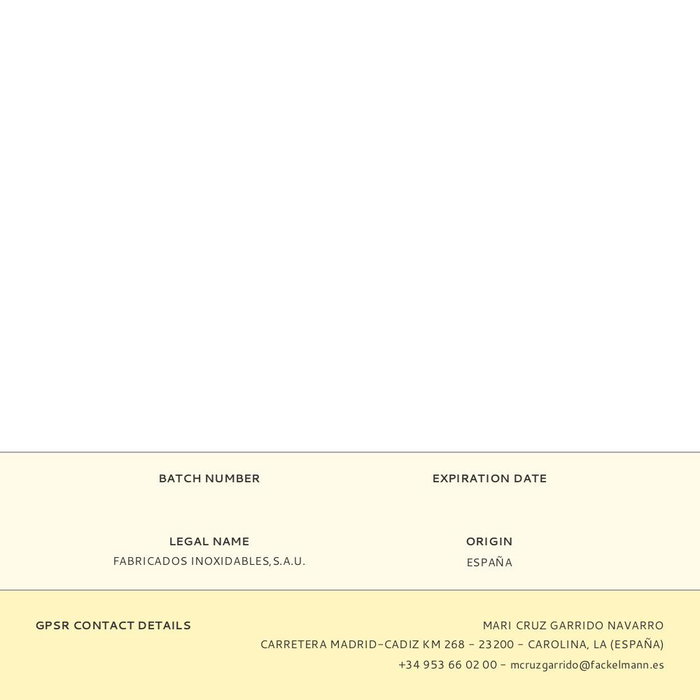 Fackelmann Profesional Cortapiñas de plástico 23 cm amarillo, referencia 44101