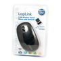Logilink Ratón Óptico Inalámbrico 2.4Ghz, 1000 DPI, 3 Botones Programables, Color Negro, Tecnología de 39 Canales con Desplazamiento Vertical