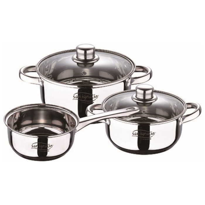 San Ignacio Batería de cocina Cassel 5 piezas de acero inoxidable