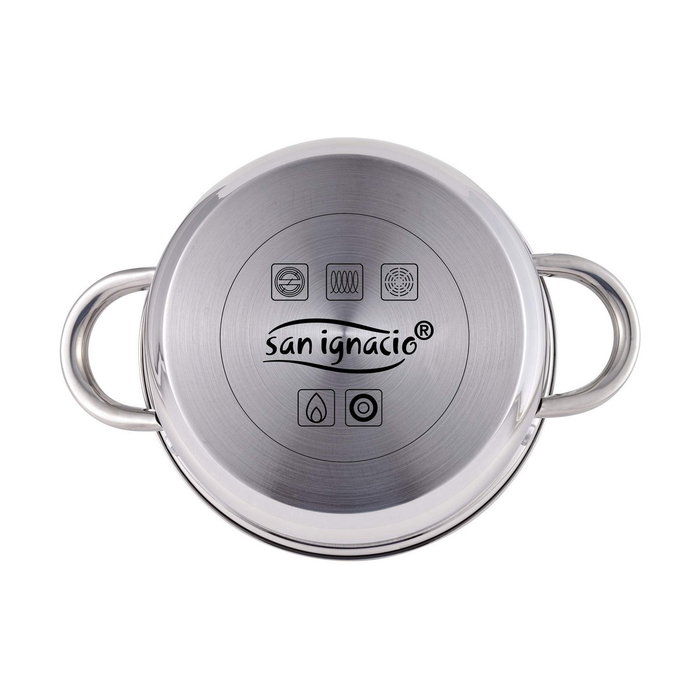 San Ignacio Batería de Cocina Cassel 7 Piezas de Acero Inoxidable