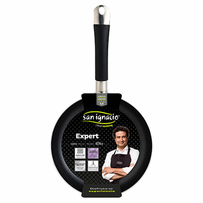 San Ignacio Sartén Expert de Aluminio Prensado 24 cm Inducción Grey