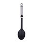 San Ignacio Cuchara de Cocina Expert SG-7349 Nylon PBT y Acero Inoxidable Mango Negro 33,5 x 6,5 cm