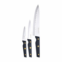 Bergner Juego de cuchillos Pro reeco de 3 piezas azul oscuro