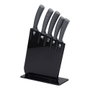 San Ignacio Set 6 Cuchillos Jarama GT Black Acero Inoxidable con Soporte Chef Panero Trinchar Multiuso Pelador