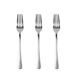 San Ignacio Tenedor Natur Acero Inoxidable Reciclado Brillo, 3 uds