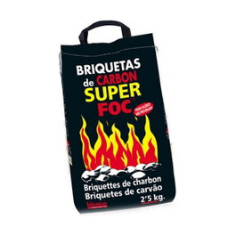 Super Foc Briquetas de carbón vegetal 2,5 kg