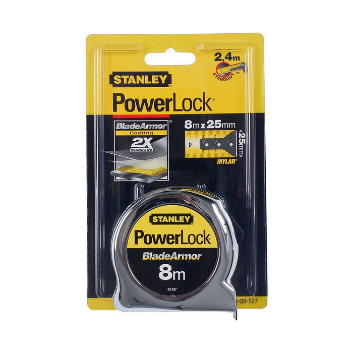 Stanley Flexómetro Powerlock Blade Armor 8 m x 25 mm Stanley Flexómetro Powerlock Blade Armor 8 m x 25 mm
