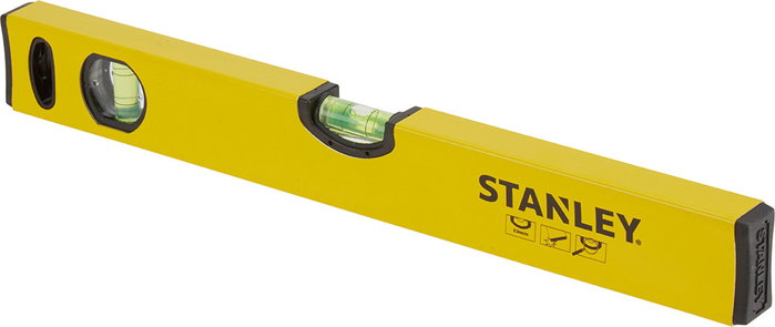 STANLEY Nivel Tubular Manual Classic Negro 400 mm