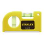 Stanley Nivel de Bolsillo 0-42-130 Compacto 140mm Herramienta Precisa para Hogar y Bricolaje