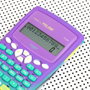 Milan Calculadora Científica M240 Sunset Turquesa y Lila