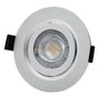 Edm Downlight LED Empotrar Redondo 9W Cromo 3200K