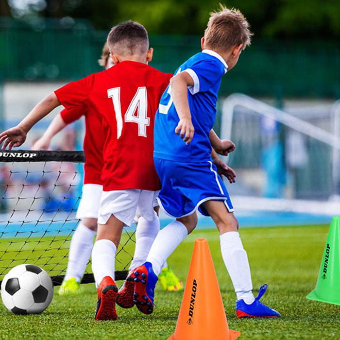 Dunlop Mini Portería Plegable 90x59x61cm Negro/Amarillo con Red Dunlop Mini Portería Plegable 90x59x61cm Negro/Amarillo con Red