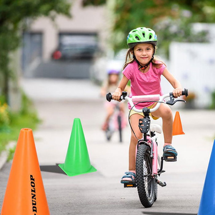 Dunlop Pack 10 Conos de Entrenamiento Plástico Ø14 x 23,5 cm, Colores Surtidos, para Deporte Dunlop Pack 10 Conos de Entrenamiento Plástico Ø14 x 23,5 cm, Colores Surtidos, para Deporte