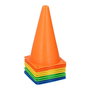 Dunlop Pack 10 Conos de Entrenamiento Plástico Ø14 x 23,5 cm, Colores Surtidos, para Deporte