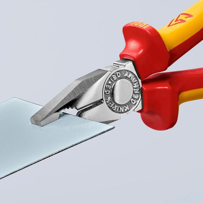 Knipex Alicates universales 180 x 65 x 20 mm, Mangos Aislados VDE Probados a 10.000V