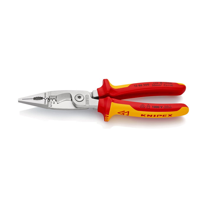 Knipex Alicates para instalaciones eléctricas cromados 200 mm Knipex Alicates para instalaciones eléctricas cromados 200 mm