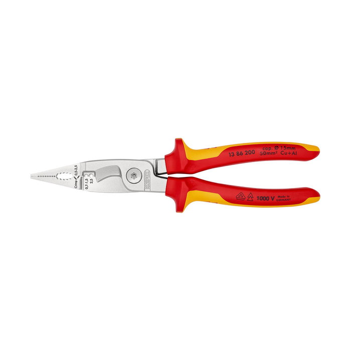 Knipex Alicates para instalaciones eléctricas cromados 200 mm Knipex Alicates para instalaciones eléctricas cromados 200 mm