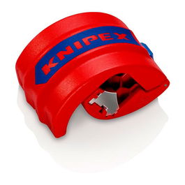 Knipex Cortatubos para Tubos de Plástico y Manguitos de Sellado, Corte Rápido y Limpio sin Rebabas, Diámetro 20-50mm, Espesor hasta 2.4mm