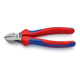 Knipex Alicates de corte diagonal 165 x 53 x 21 mm, negro atramentado pulido, filo con bisel, corte limpio