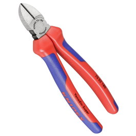 Knipex Alicate de corte diagonal negro cabeza pulida 180 mm
