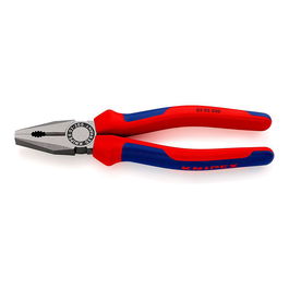 Knipex Alicates Universales 205 x 44 x 21 mm para cortar alambre blando y duro, 200 mm filo con bisel