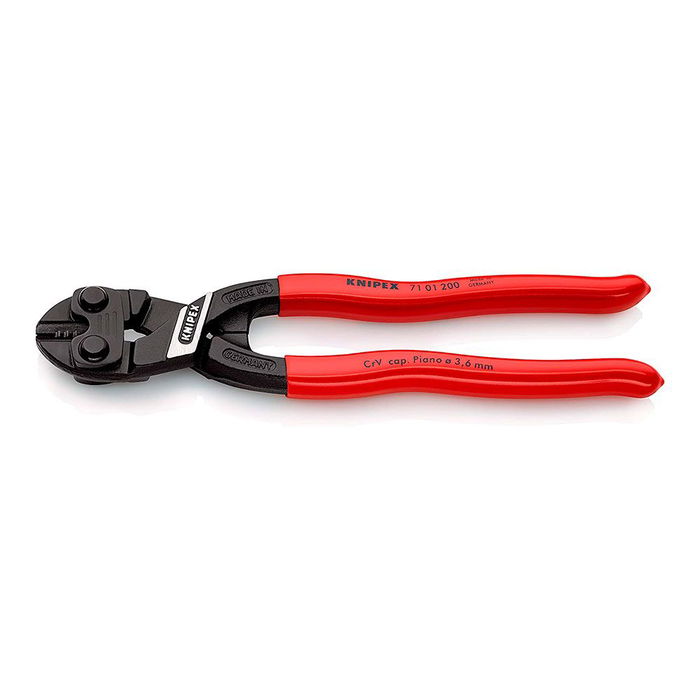 Knipex 7101200 Cortabulones Compacto 205 mm para Corte Central Ø5,2 mm Knipex 7101200 Cortabulones Compacto 205 mm para Corte Central Ø5,2 mm