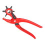 Knipex 9070220ean Tenazas Revolver Sacabocados para Ø 2.0 / 2.5 / 3.0 / 3.5 / 4.0 / 5.0 mm - 220 x 64 x113 mm, Rojo