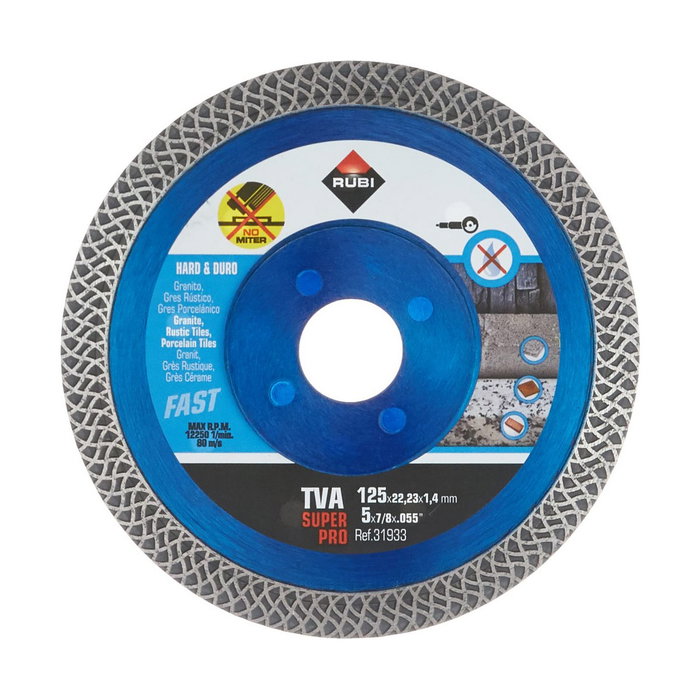 Rubi Disco diamantado TVA Superpro ø125 x 1,4 x 22,2 mm