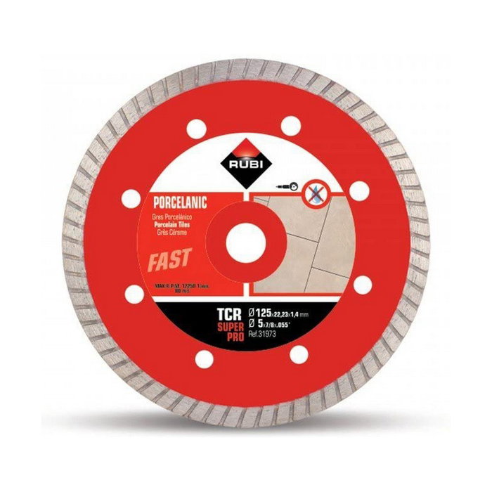 Rubi Disco diamantado TCR Superpro ø125 x 1,4 x 22,2 mm
