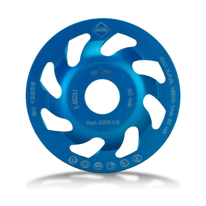 Rubi Muela de desbaste fan cup para hormigón ø100 x 22,2 mm