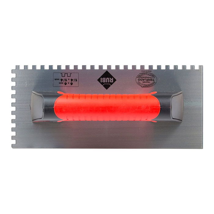 Rubi Peine acero r75955 28cm dentado 6x6mm mango ergonómico antideslizante para diestros y zurdos