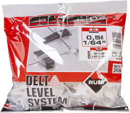 Rubi Brida Delta Level System 0,5 mm para baldosas de 3 a 12 mm, bolsa de 100 unidades