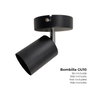 Edm Foco 1 Elemento GU10 Negro