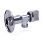 Edm Llave de regulación 1/2" - 3/8" Metal Cromado