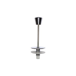 Edm Tirador de cisterna de WC recto, 13 cm, cromado