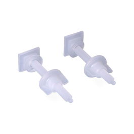 Edm Juego Tornillos Tapa Wc Universal 9 cm Blanco Pvc