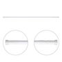 Edm Barra Cortina Extensible Aluminio Blanco 125-220 cm Ø22 mm