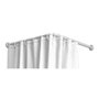 Edm Barra de Cortina Curva Blanca 80 x 80 cm